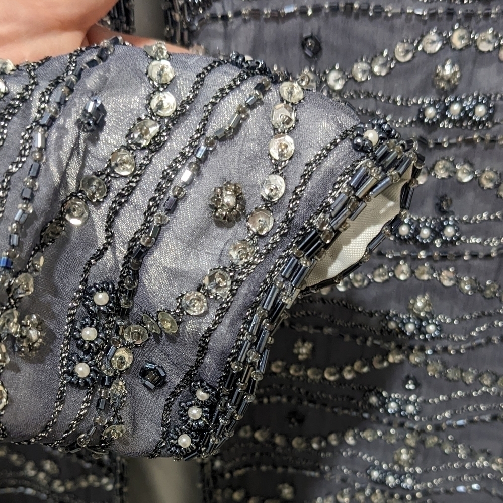 Cassandra Stone | Silk Beaded Jacket - Picture 5 of 9